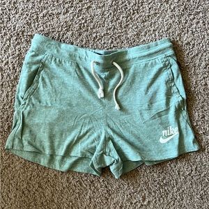 Green Nike women’s shorts size medium